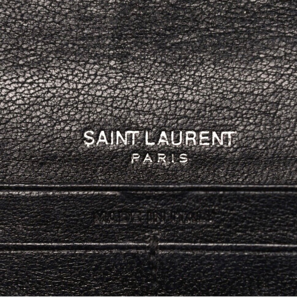 Saint Laurent Lambskin Mixed Matelasse Quilted Large Monogram Envelope - Picture 5 of 14